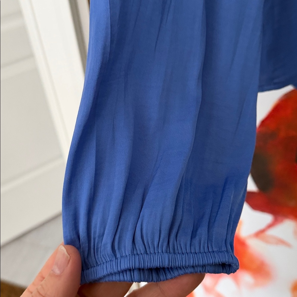 Banana Republic Blue Women's Top- Large - Picture 4 of 4